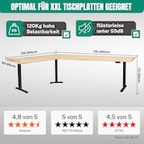 thumbnail of Albatros LIFT L7B Gestell für Eckschreibtisch Höhenverstellbar Elektrisch schwarz - Winkelschreibtisch Memoryfunktion, Kindersicherung