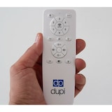 thumbnail of DUPI Ventilador Plafon de Techo con Luz Led GIRATORIO, función oscilante 360º. 6 Velocidades, color de luz regulable. Mando a distancia. (Haya)