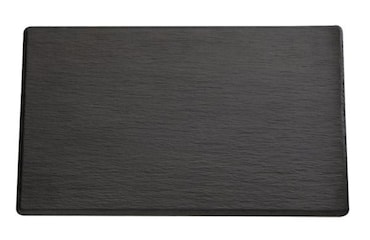 APS piatto rettangolare GN 1/2 Slate melamina effetto ardesia cm 32,5x26,5 H 1,2 nero
