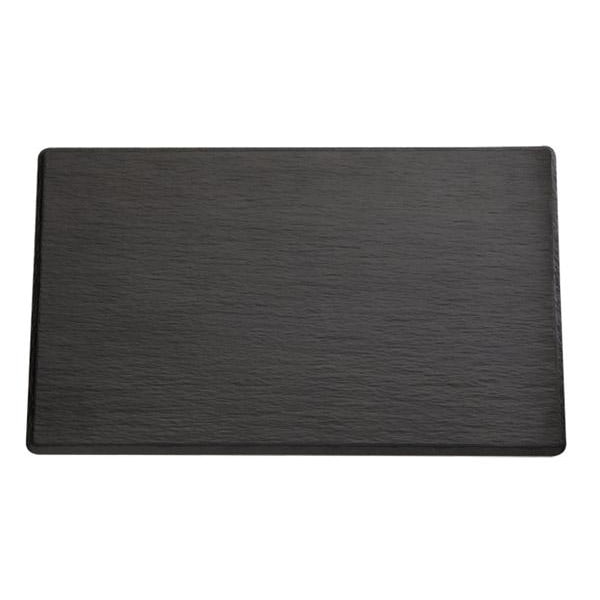 APS piatto rettangolare GN 1/2 Slate melamina effetto ardesia cm 32,5x26,5 H 1,2 nero