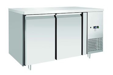 METRO PROFESSIONAL Mesa congeladora GCF2100, 136 x 70 x 85 cm, 215 L, 2 puertas
