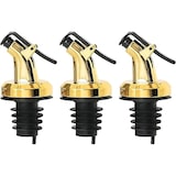 thumbnail of Tuit voor flessen zilverglans met plastic dop in een set van 3