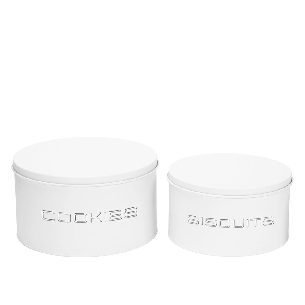 Boîtes à cookies et biscuits - lot de 2