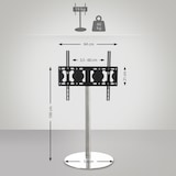 thumbnail of Tv-standaard rond/roestvrij staal