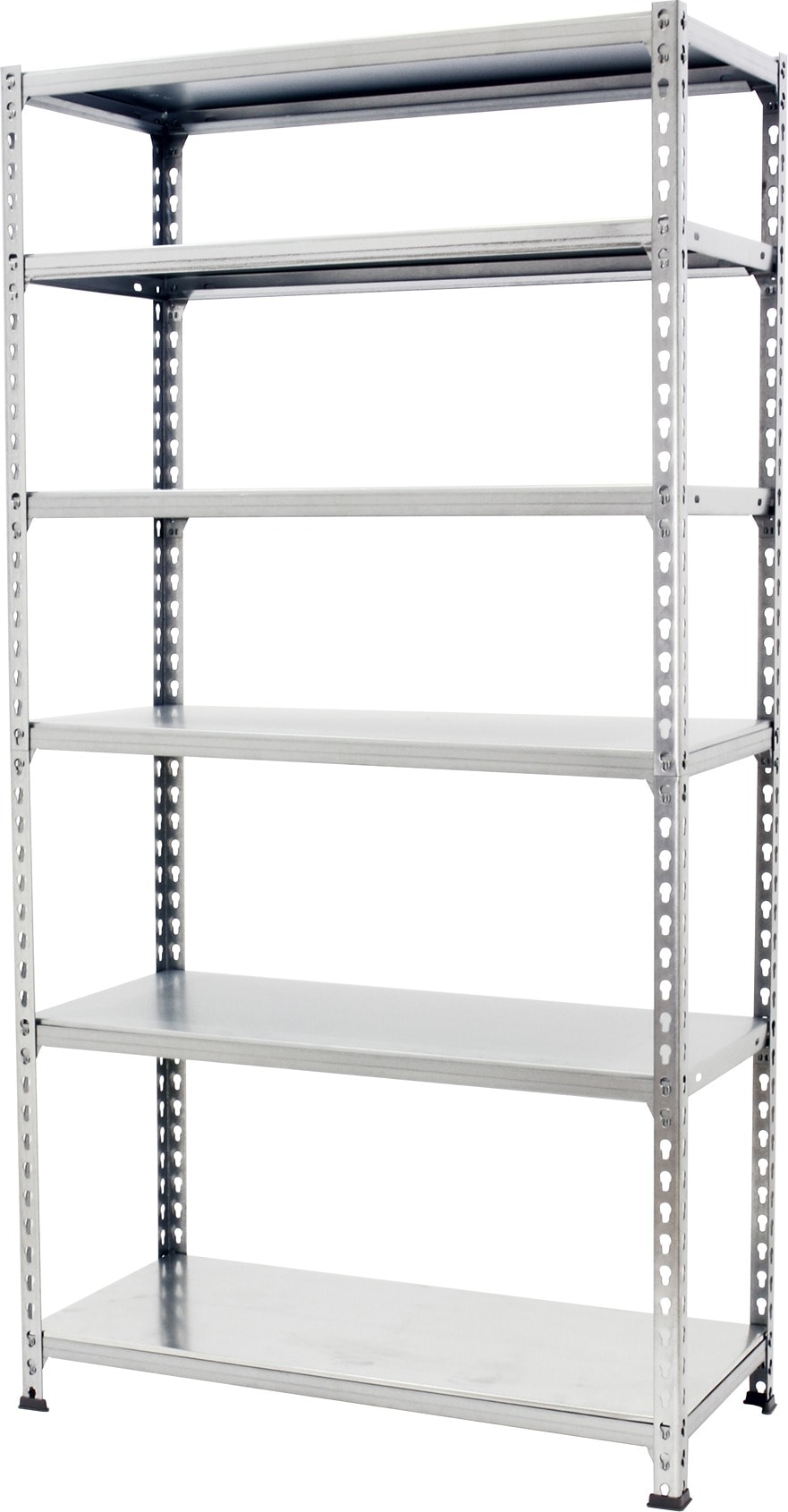 SimonRack Estantería Metálica, 2500x900x400 mm, 6 Alturas, Bandeja Metal, 180 kg de Punto Flexión, Galvanizado - Simonclick