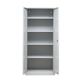 thumbnail of PROREGAL Flügeltürenschrank Badger | 4 Fachböden | Eurolock Griff Sockel | HxBxT 180x80x38 cm | Grau | Lackiert