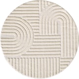 thumbnail of Carpetsale24 Teppich Rund 200 cm Creme, Hochflor Wohnzimmer Teppich, Weich & Flauschig, Skandinavisch Boho Stil, Langflor Shaggy, Pflegeleicht