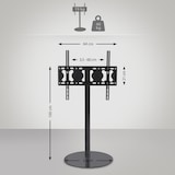 thumbnail of Soporte De Pie Para TV De Plasma De 32 - 65" Redonda/Negro mate