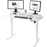 thumbnail of Monitorständer Bozen, 3-teilig, inkl. Smartphonehalterungen - weiß