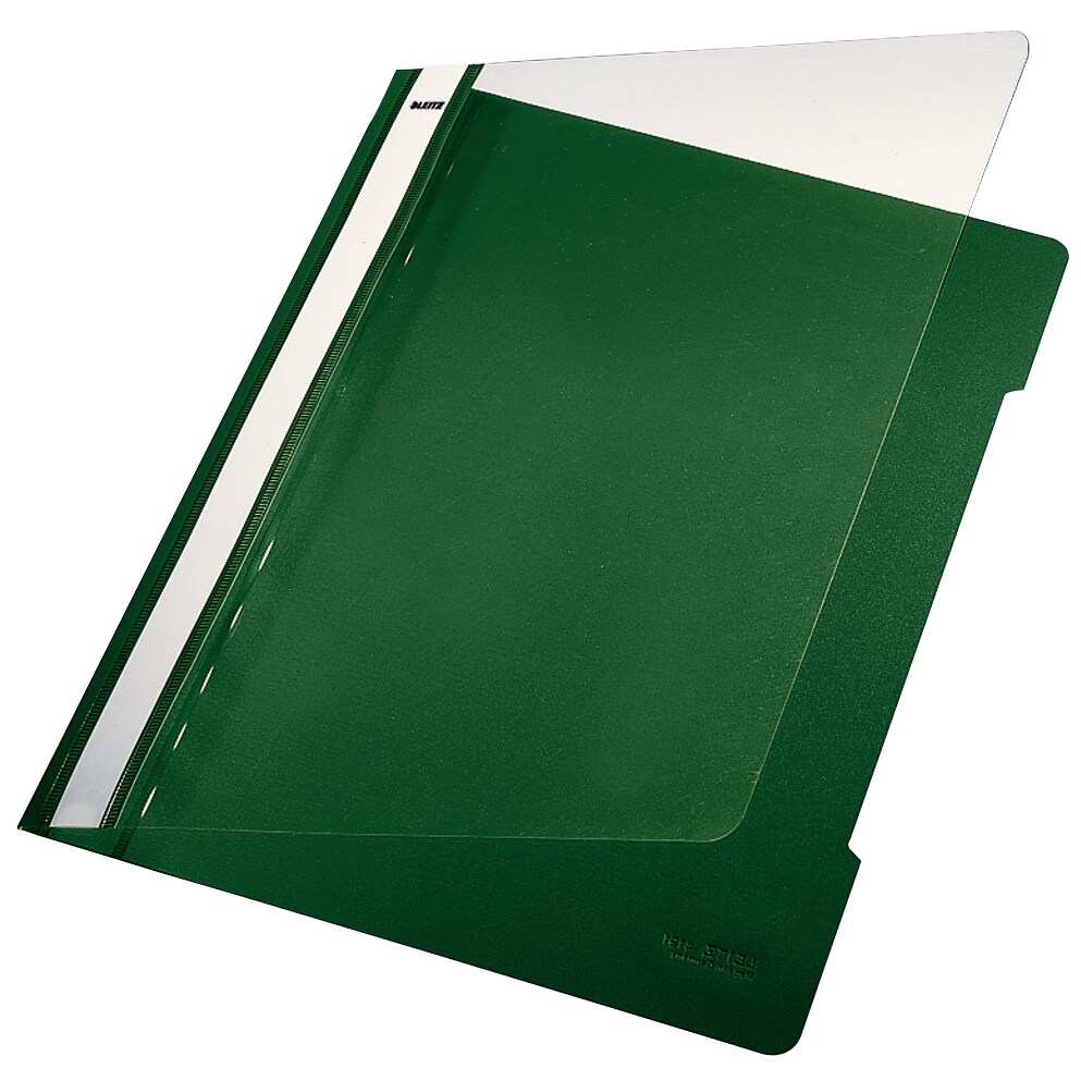 Leitz Standard Plastik-Schnellhefter 4191 DIN A4 Polypropylen 60 Blatt Grün