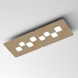 thumbnail of BILBAO P/G Deckenleuchte – Deckenleuchte aus Metall und Methacrylat, Taubengrau, 8x8W GX53 – Gea Luce