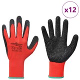 thumbnail of vidaXL Werkhandschoenen 12 pcs Rood en Zwart 11 / XXL Latexcoating