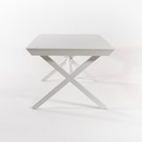 thumbnail of Mesa para exterior extensible de 170 cm a 240 cm, Aluminio color blanco, Tamaño: 170/240x98x76 cm