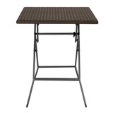 thumbnail of Table pliante carrée marron Bolero 620mm