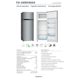 thumbnail of INFINITON Frigorifico Dos Puertas FG-249D14XEA, 204 l, 143 cm, LED Interior, Ciclico, E, Inox