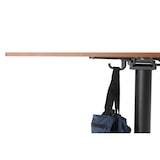 thumbnail of METRO PROFESSIONAL Table pliante MASSINI, aluminium, 60 x 60 cm, plateau de table HPL, aspect pierre, pieds réglables automatiquement, gris