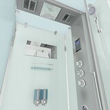 thumbnail of Dampfdusche Duschtempel Sauna Dusche Duschkabine D38-10R3-EC 90x90 cm mit 2K Scheiben Versiegelung