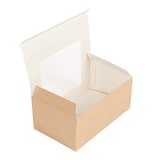 thumbnail of Caixa Kraft c/Janela 26x11x8cm Pack 50 – Take Away/Pastelaria/Bolos