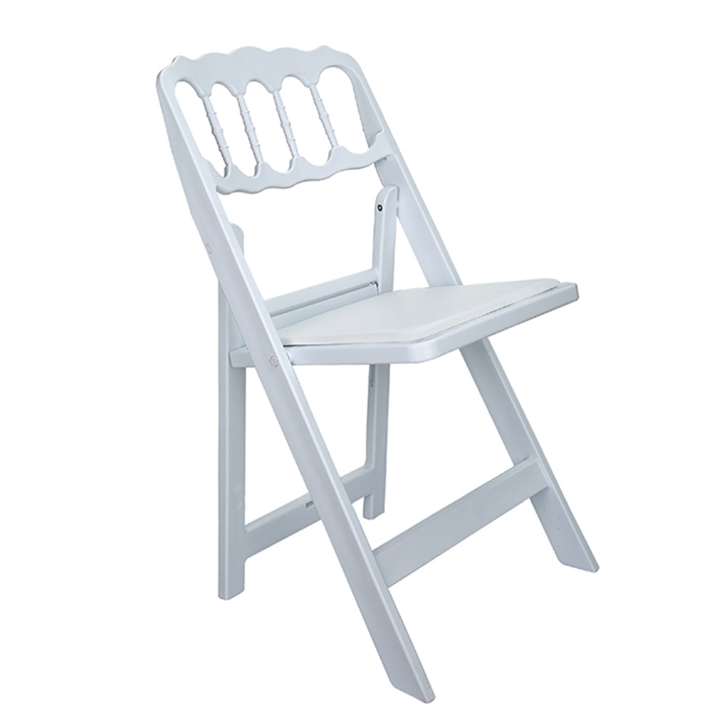 Chaise pliante gamme 'Napoléon'  - blanche - 45x42x85 cm x4