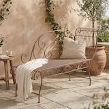 thumbnail of CLP Banc de jardin Karma Métal HBT: 78x156x46 cm Marron antique