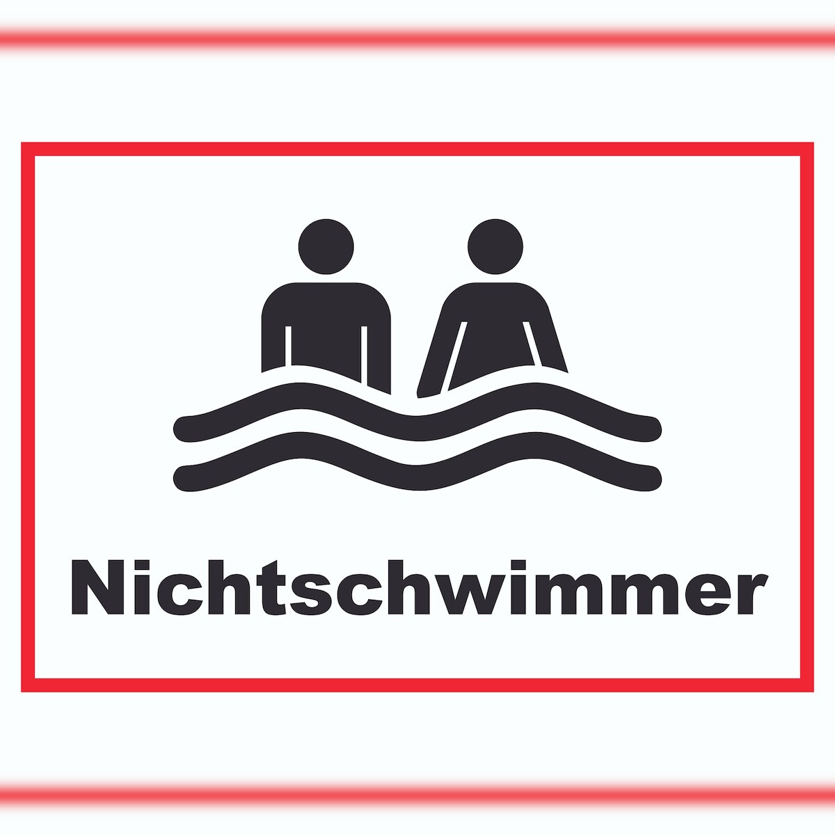 HB-Druck Nichtschwimmer Schild A6 (105x148mm)