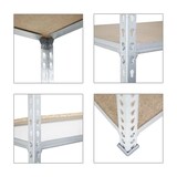 thumbnail of PROREGAL Schwerlastregal Muli | HxBxT 180x90x40cm| Fachlast 150kg | Verzinkt | Lagerregal Kellerregal Werkstattregal Metallregal