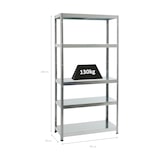 thumbnail of PROREGAL Étagère charge lourde STEEL EAGLE | HxLxP 180x90x40cm | 130kg par niveau | Galvanisé | Étagère robuste de Garage, Atelier