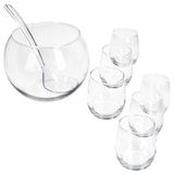 thumbnail of 8tlg Bolle Bowle Set Glas-Schale 3,3L Bowlegläser 350ml Schöpfkelle Silvester