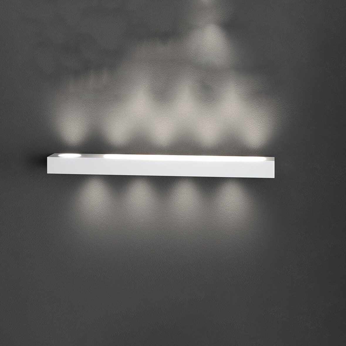 Applique Moderno Beaside Metallo Bianco 9 Luci Gx53