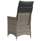 thumbnail of vidaXL Tuinstoelen 2 st verstelbaar met kussens poly rattan grijs