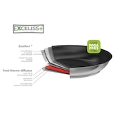 thumbnail of Poêle antiadhésive en inox brossé amovible  Ø28cm