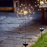 thumbnail of LED Solarstab FEUERWERK Gartendeko 90 warmweiße LED H: 100cm Dämmerungssensor