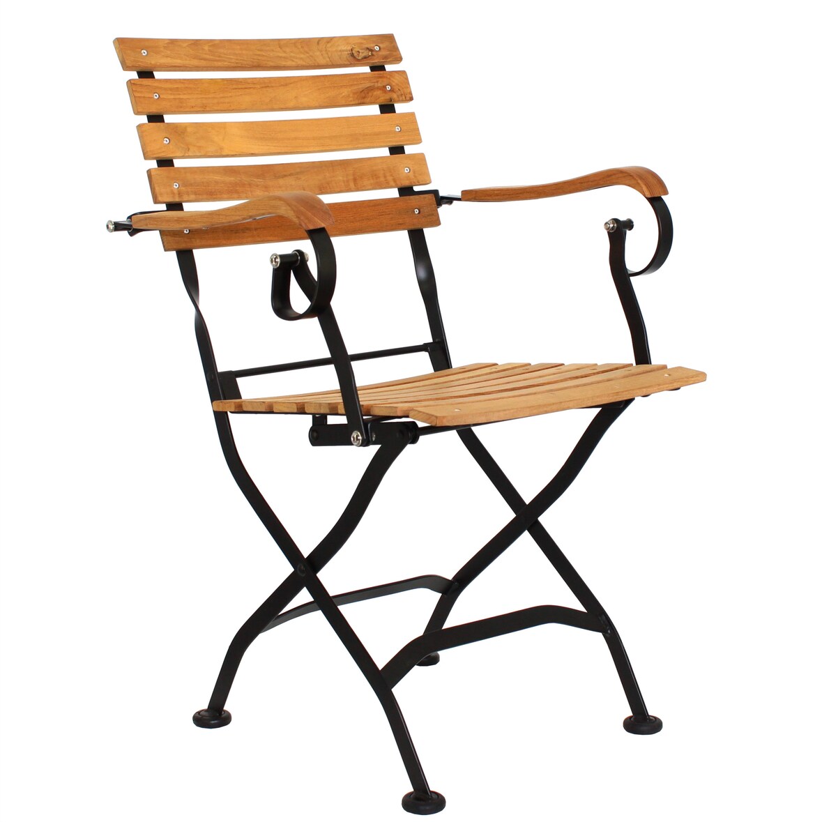 pemora Biergartenstuhl Klappstuhl Armlehnstuhl Outdoor Gartenstuhl Terrassenstuhl SENJA AL Teak