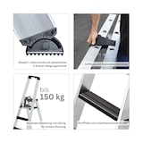 thumbnail of PROREGAL Stufen-Stehleiter einseitig begehbar mit clip-step relax 10 Stufen