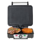 thumbnail of Mesko MS 3050 Contact Grill Plancha de Asar Doble, Tapa Basculante 180° Apertura, Placas antiadherentes, Termostato Regulable, Recoge- grasa, 2500W