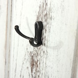 thumbnail of 2er-Set Garderobe T33, Wandgarderobe Garderobenpaneel, Wandhaken Holz 109x28x4cm ~ weiß shabby