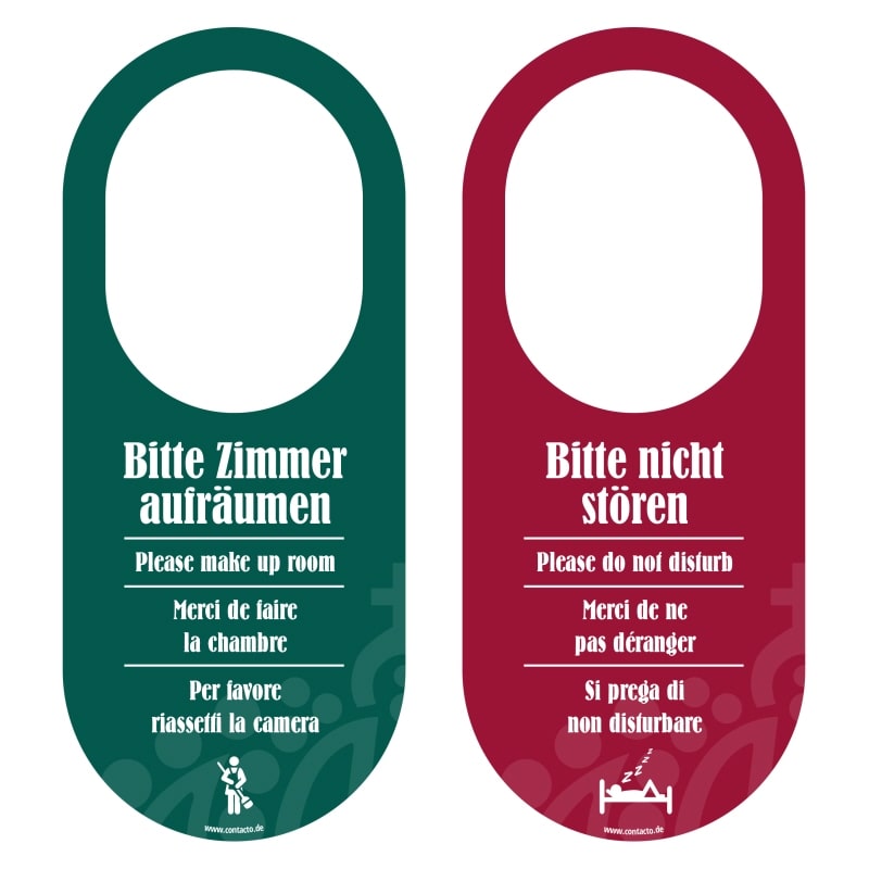 Contacto Türschild Bitte nicht stören