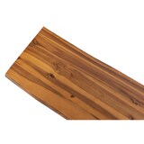 thumbnail of SAM® Sitzbank Baumkante 200 cm Cognac massiv Akazie silber ESRA