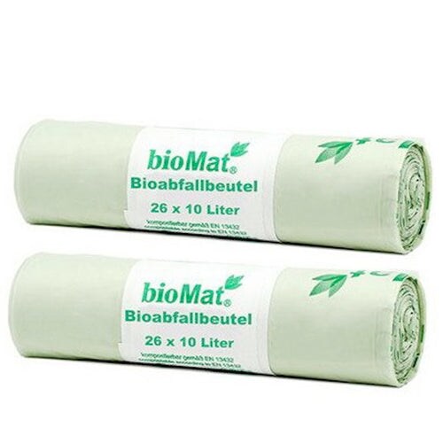 Sac poubelle home compostable 10 litres 2x26 pcs avec poignée