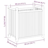 thumbnail of vidaXL Pflanzkübel 50x30x50 cm Bambus