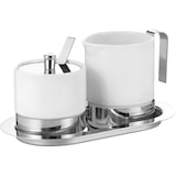 thumbnail of 5-teiliges Zucker- und Sahneset ADAM, aus weißem Porzellan und Edelstahl