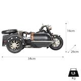 thumbnail of Moritz Motorad mit Beiwagen Chopper Oldtimer Motorrad Modell Metall Zinn Deko