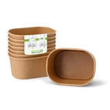 thumbnail of greenbox - Kartonschale / Salatschale 250 ml, 11 x 8 x 5 cm, braun, rechteckig, 50 St.