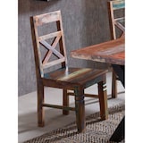 thumbnail of SIT Möbel Chaises de salle à manger SIT Möbel, lot de 2 | Bois de récupération peint | Coloré | L 45 x P 45 x H 100 cm