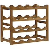 thumbnail of HOMCOM botellero de bambú para 16 botellas estantería de vino de 4 niveles soporte para botellas de mesa para cocina comedor carga 75 kg 43x23,5x38 cm