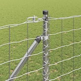 thumbnail of vidaXL Zaun mit Pfosten Silber 1,2 x 25 m Stahl