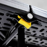 thumbnail of Banco plegable Rekkem en resina HDPE 180 x 30 x 45cm Negro