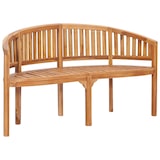 thumbnail of vidaXL Bananenbank 151 cm Massivholz Teak