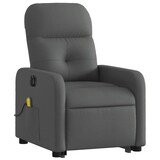thumbnail of vidaXL Elektrischer Massagesessel mit Aufstehhilfe Dunkelgrau Stoff