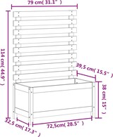 thumbnail of vidaXL Pflanzkübel mit Rankhilfe 79x39,5x114 cm Massivholz Douglasie